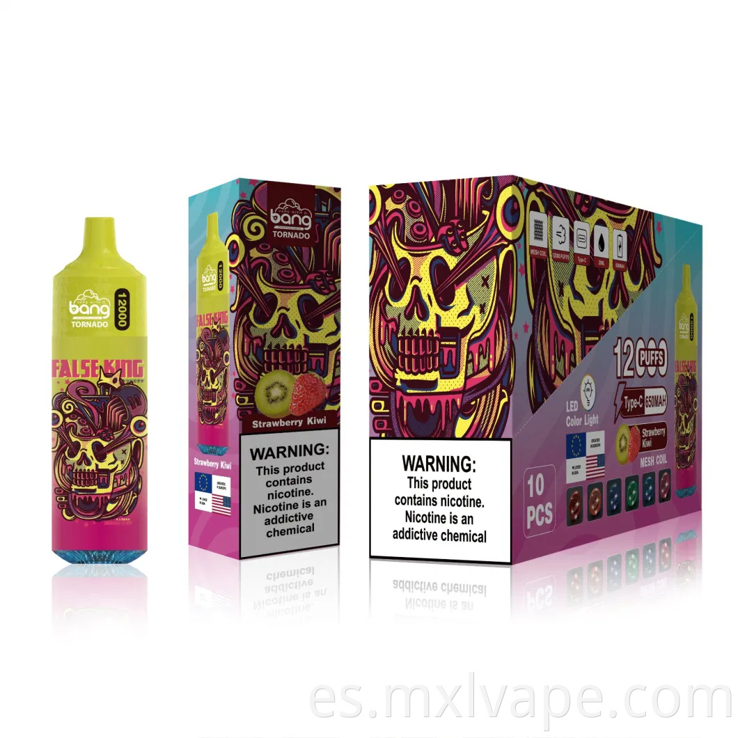 Mayorista personalizar el sabor de la fruta Bang Cigarrillo electrónico Elfo 12000 Puff Bar Vapes desechables